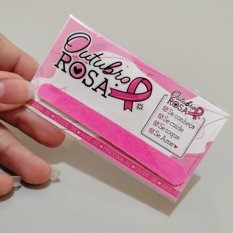 100 cards com lixa para mimo ao cliente ou pacient