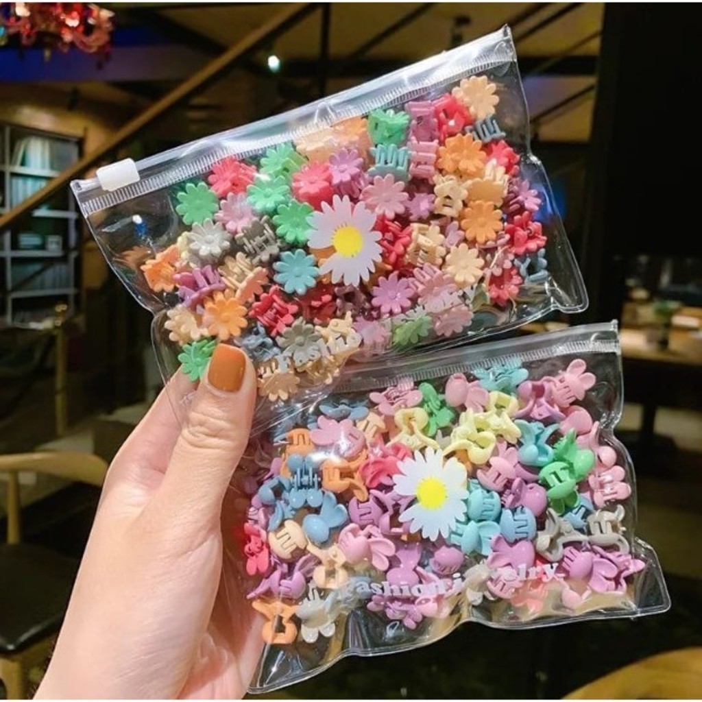 ANA 1108 Candy Color Mini Small Grab Clip Childrens Hair Accessories Hair Claw Cute