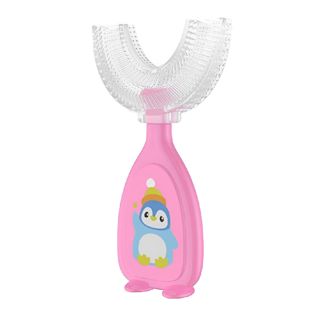 Escova De Silicone Higiene dos Dentes Formato U Silicone Mole e Macio