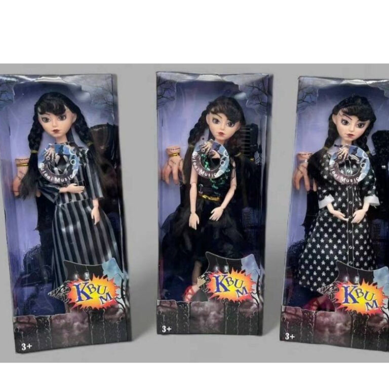 Boneca vandinha Brinquedo Addams Com Mãozinha e M