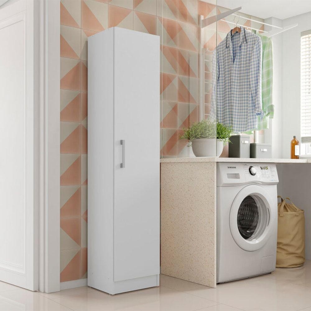 Armario Multiuso 1 Porta Suporte Vassoura Lavanda Kits Paraná