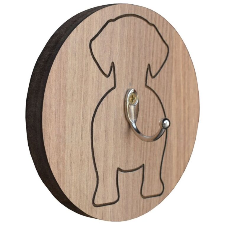 Porta-Guia Pet Organizador Chaveiro Coleiras MDF