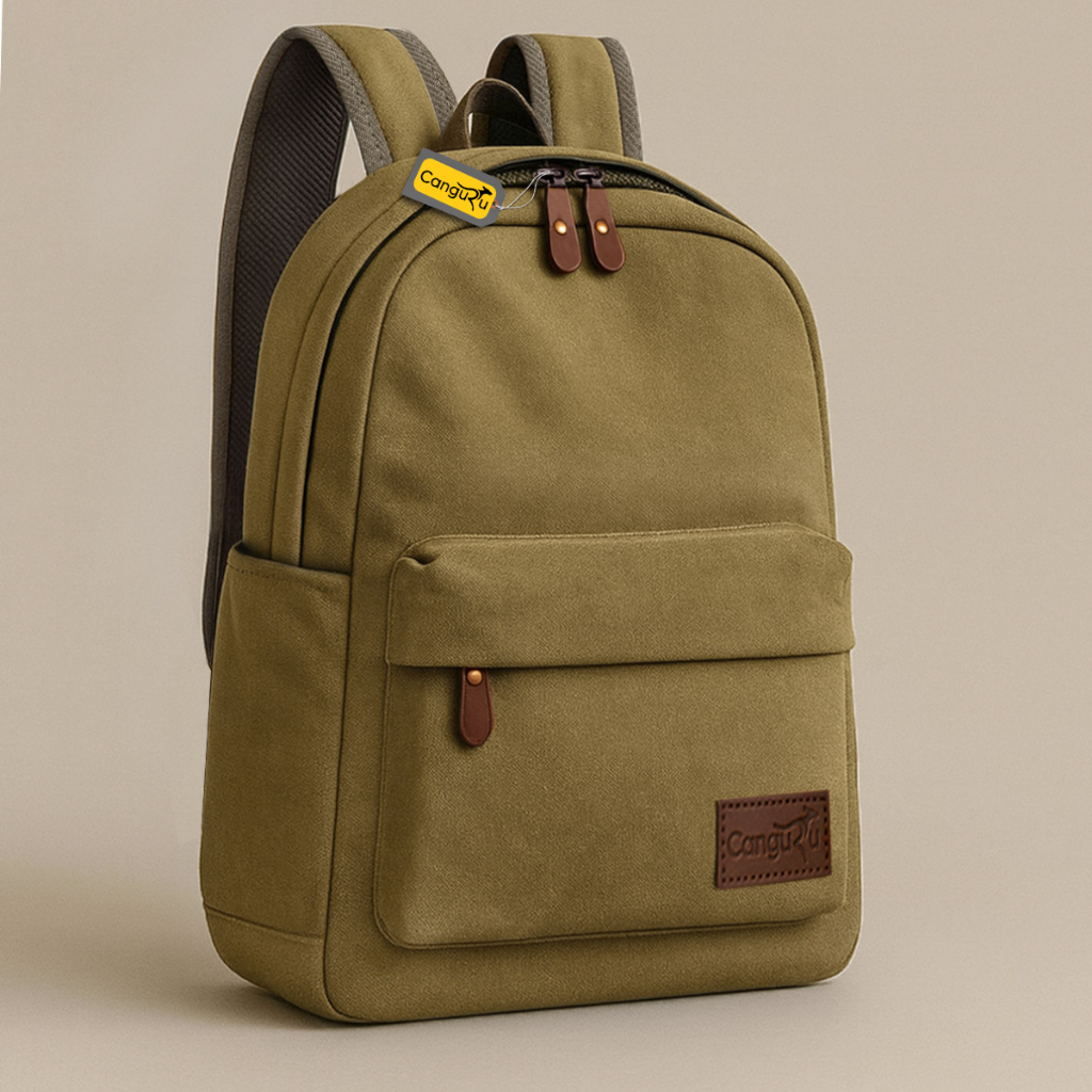 Mochila Masculina Feminina De Lona Prática Reforçada Resistente Trabalho Escolar Passeio Dia a Dia