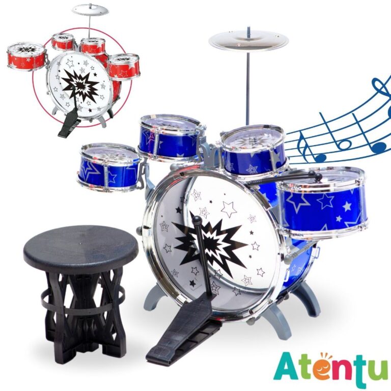 Mini Bateria Infantil Instrumento Brinquedo Musica