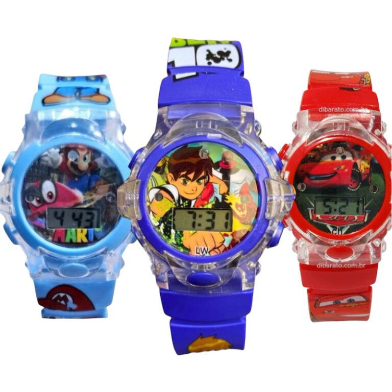 Relógio Infantil Masculino e Feminino Ben 10 Már