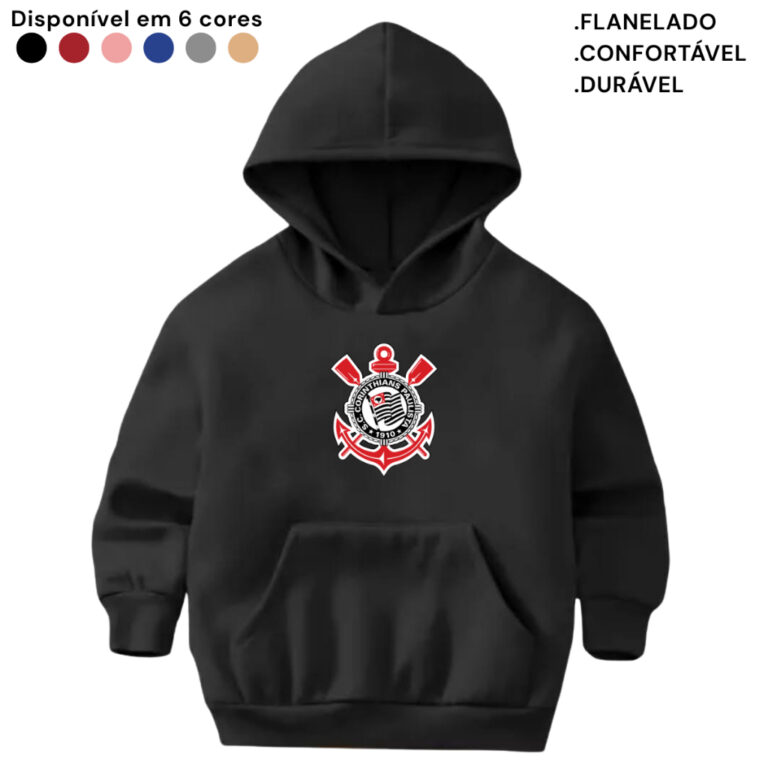 Moletom Infantil Flanelado Canguru Blusa Quentinha