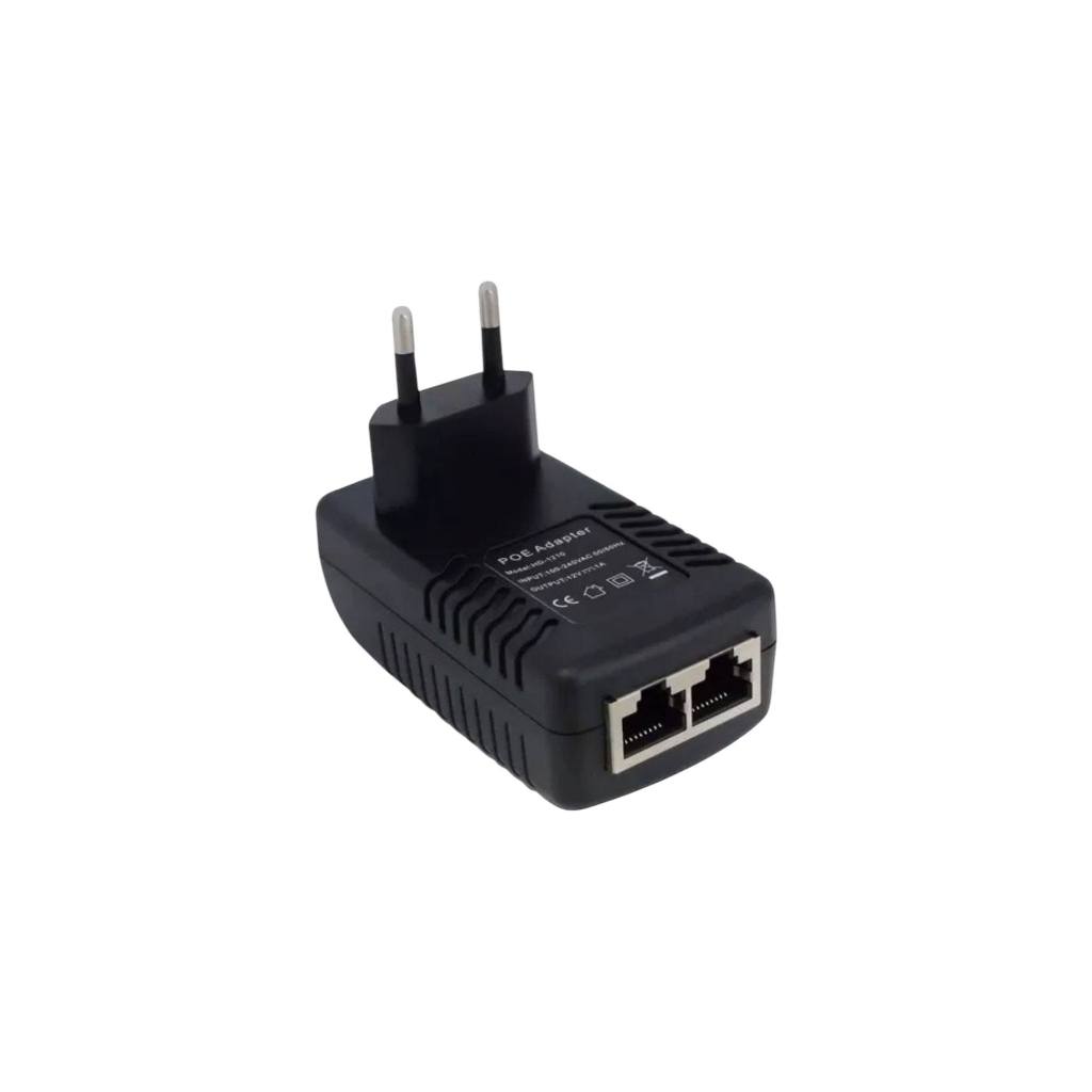 1 Fonte Poe Compacta 48v 1a Access Point Roteador Rj45 Bivolt ATENÇAO 48V