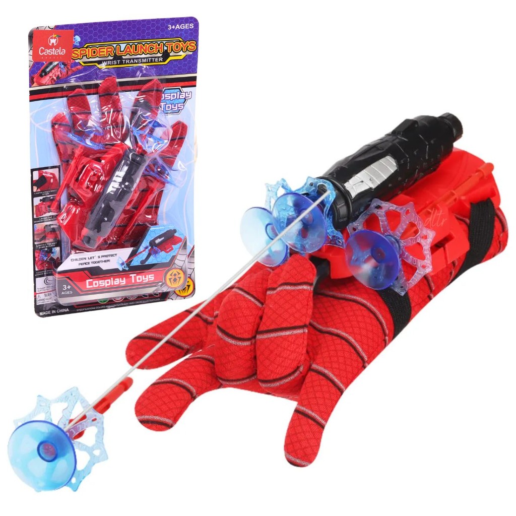 Brinquedo Luva Homem Aranha Lançador De Teia – Castela