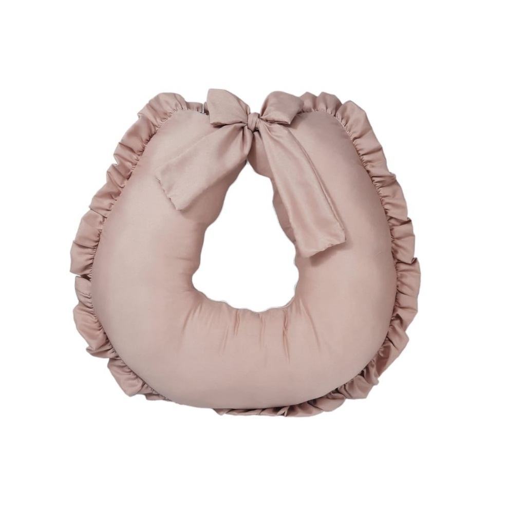 Somente a Capa da Almofada de Amamentação para Amamentar com Babado para Menina