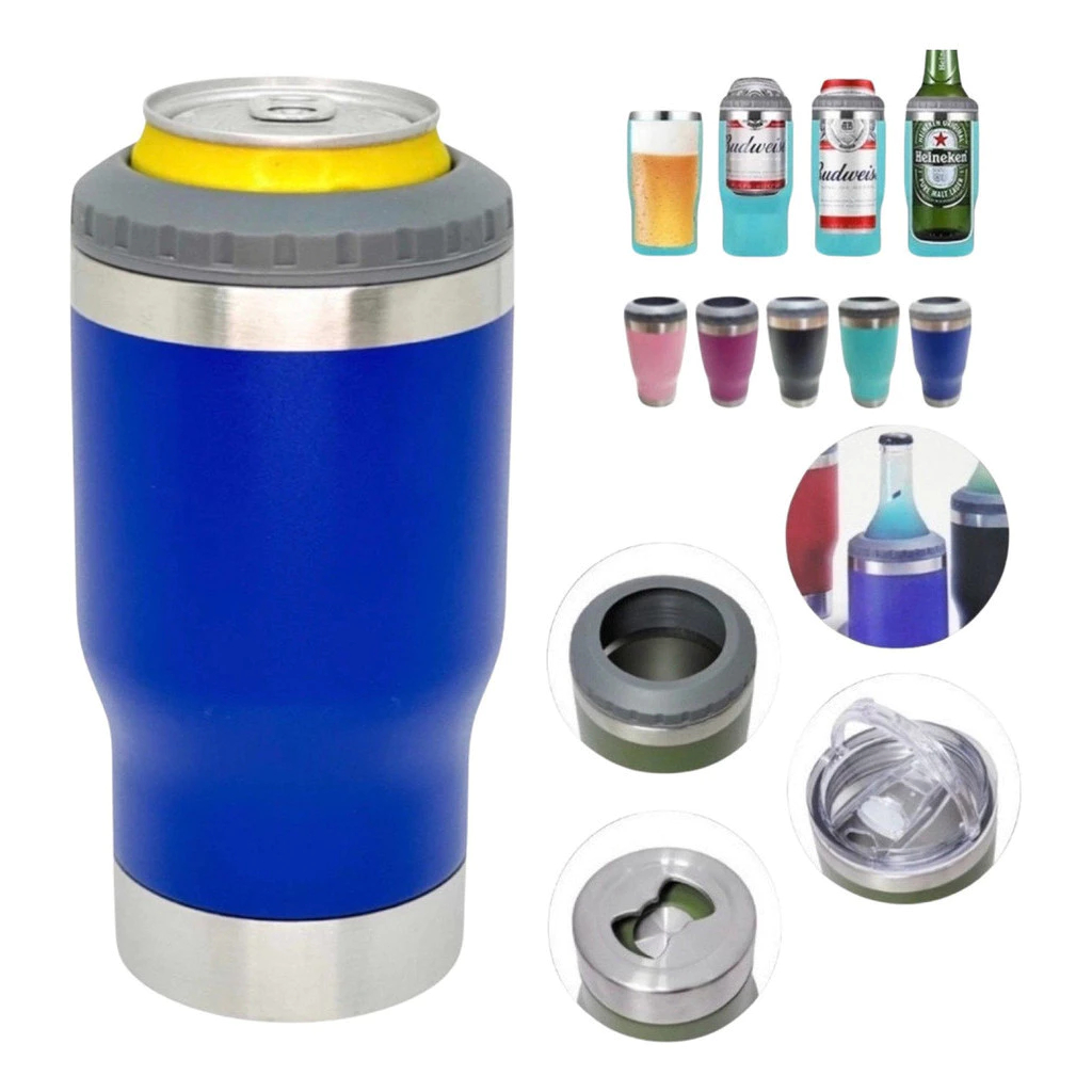 Copo Térmico 420ml Aço Inox Porta Bebida Garrafa Latinha Conserva Gelado Drink cerveja