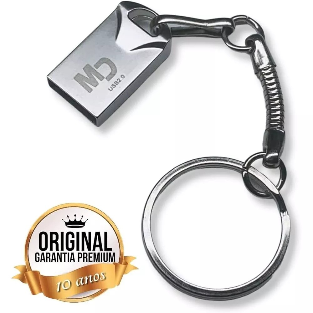 Mini Pendrive original 8GB/32GB/64GB/128G Modelo Chaveiro Metal Usb 2.0