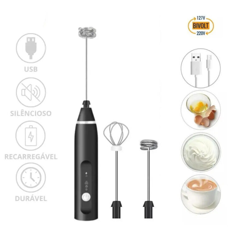 Mini Mixer Portátil 2 em 1 – 3 Velocidades
