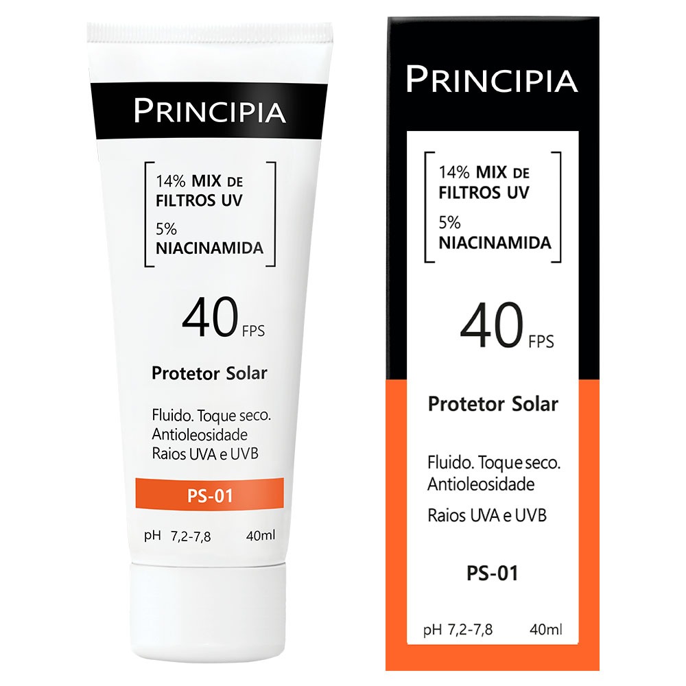 Protetor Solar Facial PS-01 FPS 40 Principia – 40ml