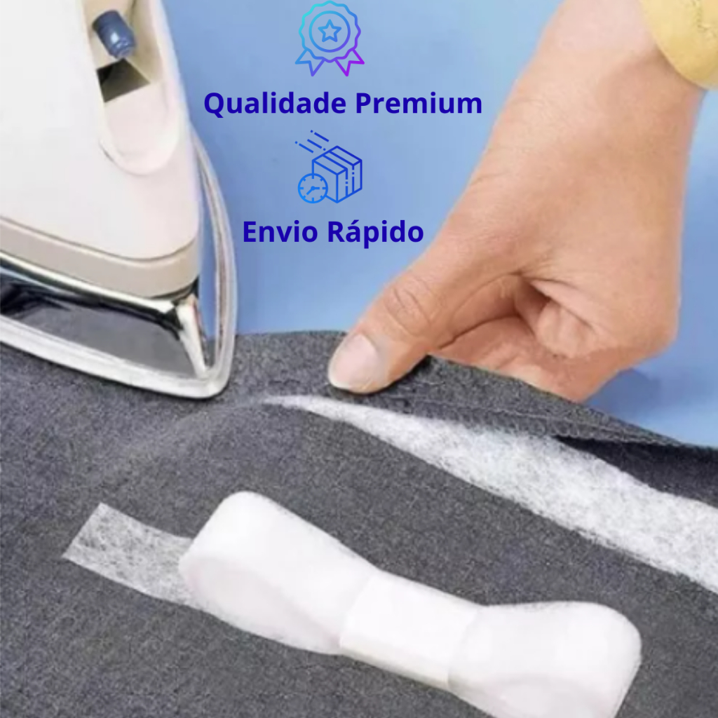 Fita Barra Fácil ® ORIGINAL- bainha Barra Calça Jeans Roupa Bainha cortina Ferro tik tok instagram