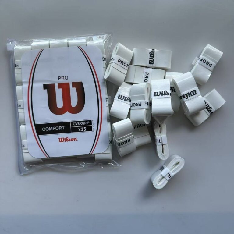Kit 15 Overgrips Wilson Branco Pegajoso – Gr