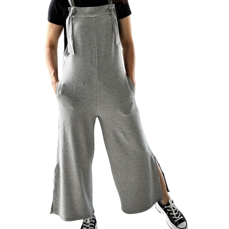 Macacão em Moletinho de Visco Feminino Casual Est