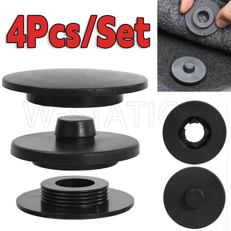 4Pcs/Set Black Car Floor Mat Clip Fixo/Fecho De Fixação De Dupla Camada Para Tapete/Fivela Universal