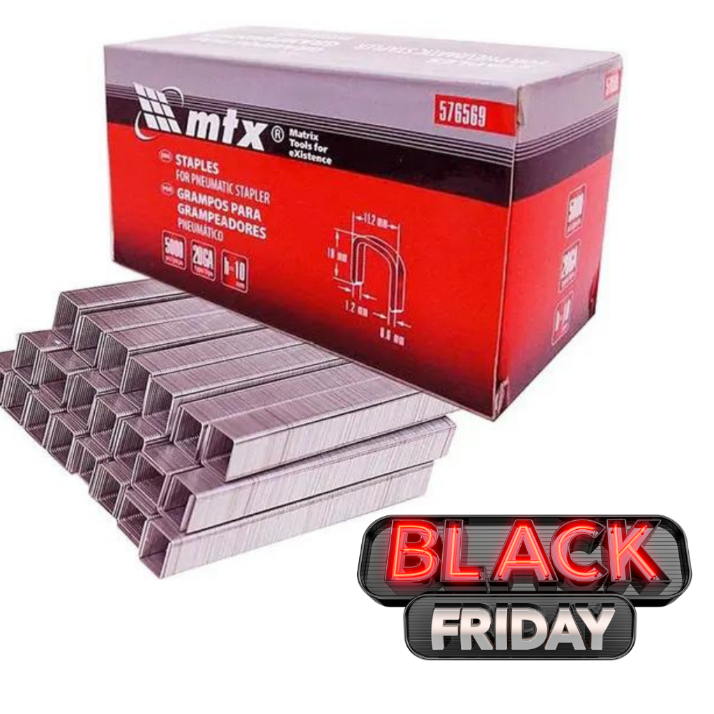 Caixa de Grampo para Grampeador Pneumático MTX 8mm 10mm 16mm 22mm