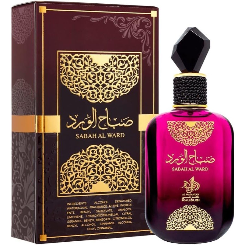Perfume Árabe Sabah Al Ward Al Wataniah – 100ml Premium