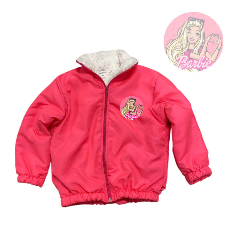 Casaco Infantil Inverno Jaqueta Personagem Barbie
