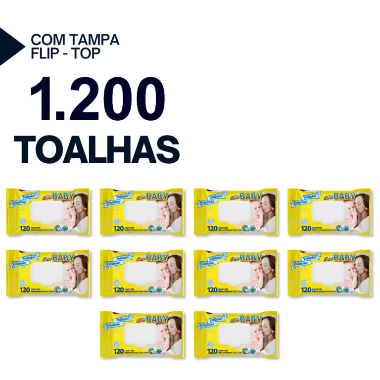 Kit 1200 Toalhinhas Umedecidas Use It Premium Len�