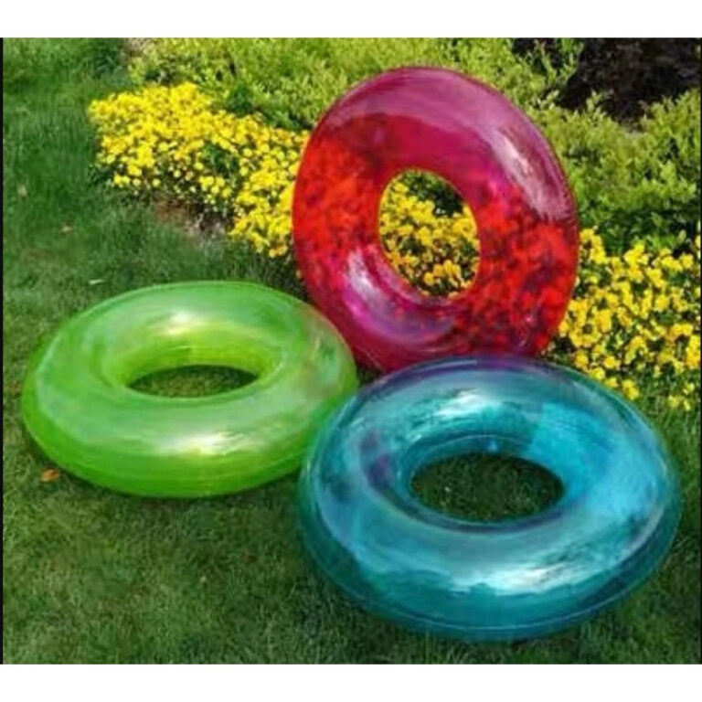 Boia Redonda Inflável Neon Piscina Decoração Cr