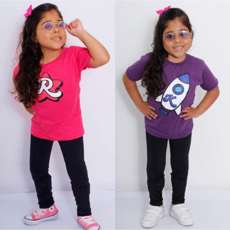 Camiseta Infantil Emilly Vick Dos Rosa Cores Diver
