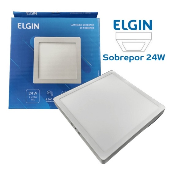Luminária Painel Plafon Led 24W 6500K Branco Frio