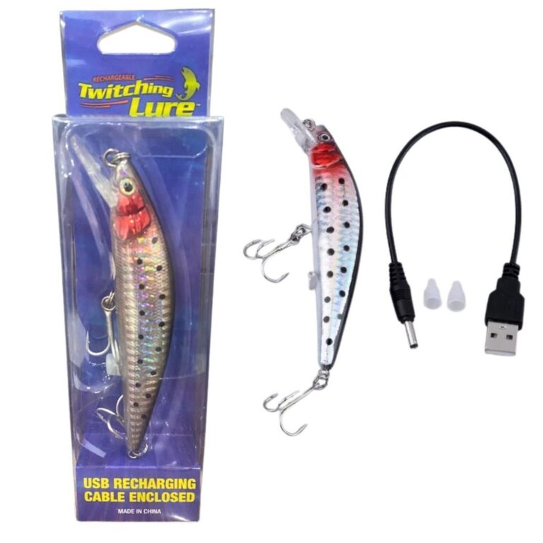 Isca De Pesca Elétrica Recarregável Usb Twitchin