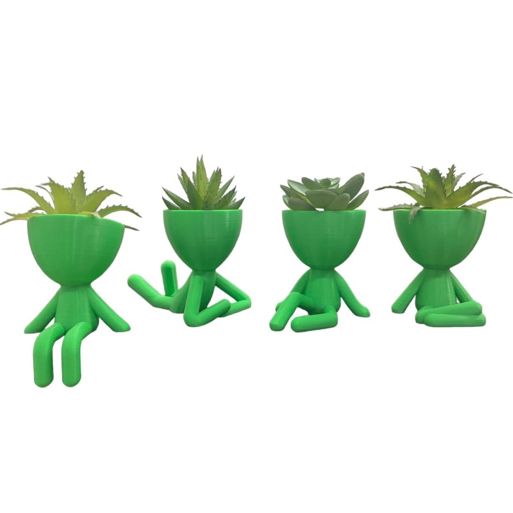 Kit 4 Mini Vasinhos 6cm para Cactos, Suculentas Decoração presente Robert plant