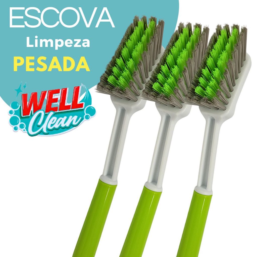 Escova Limpeza Pesada Escolha Opção do Kit 1, 2 ou 3 Box Louça Limpeza  Multiuso