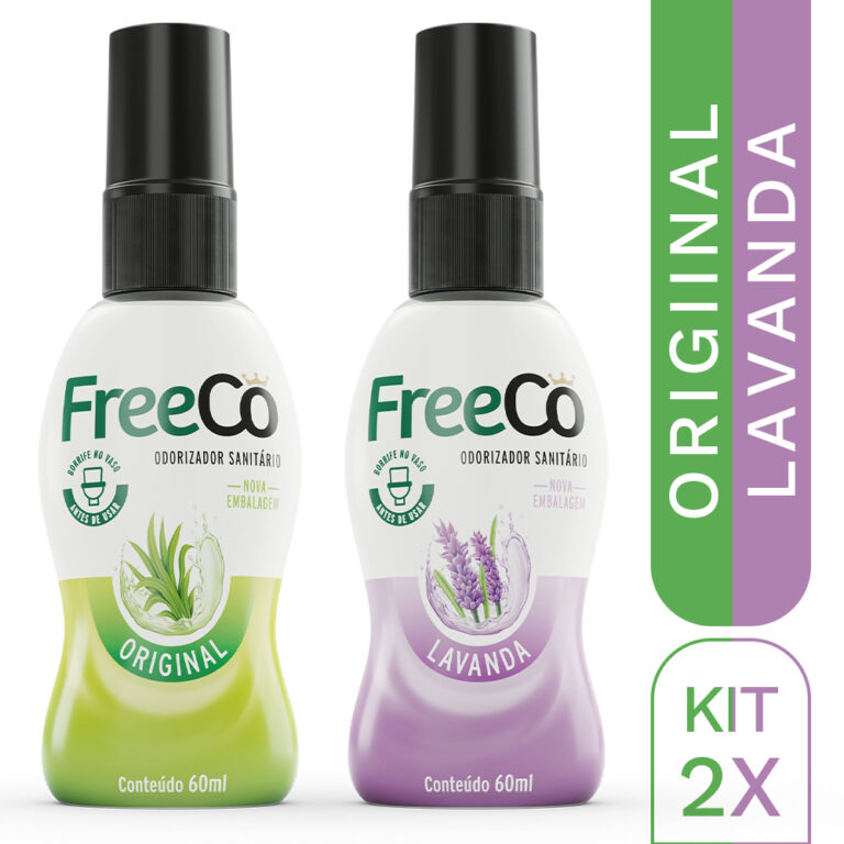 FreeCô Original + Lavanda 60ml – Kit com 2
