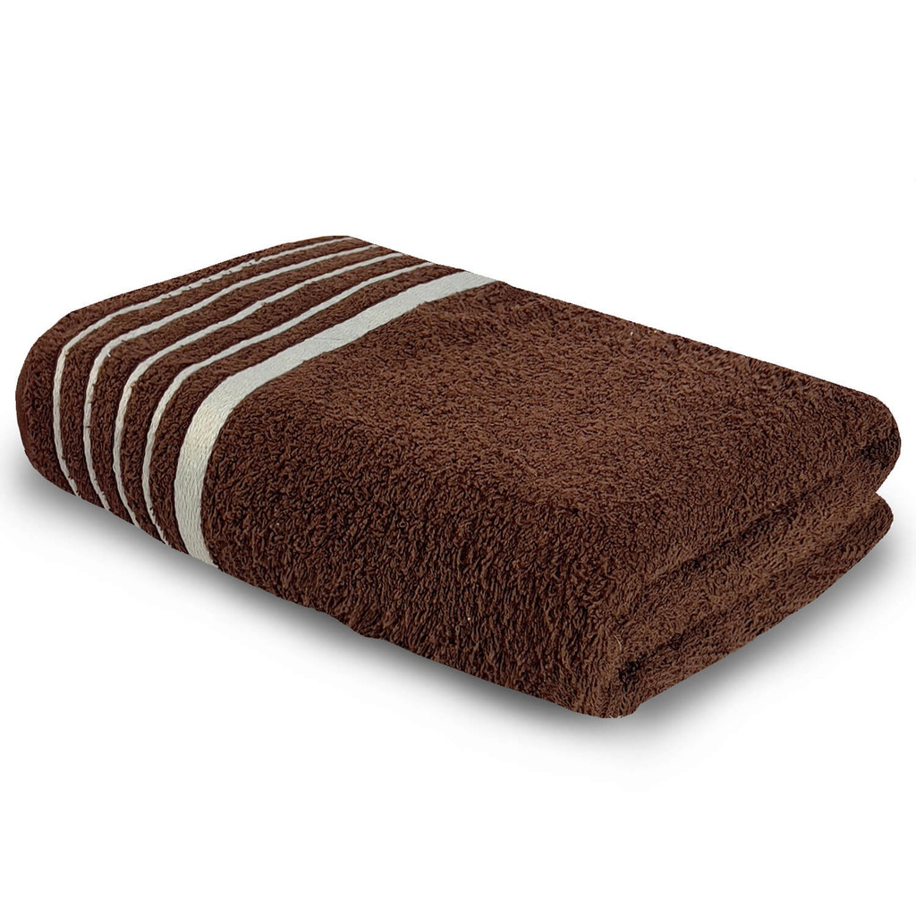 Toalha Banho Algodão Grande Grossa Felpuda 75×150 400g/m² Algodão Macia Marrom