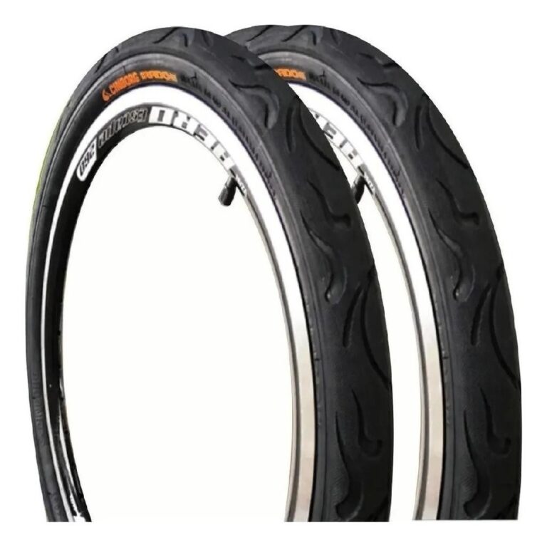 PAR PNEUS IRADO TIPO FLAME ARO 20X2.125 BALÃO BIK