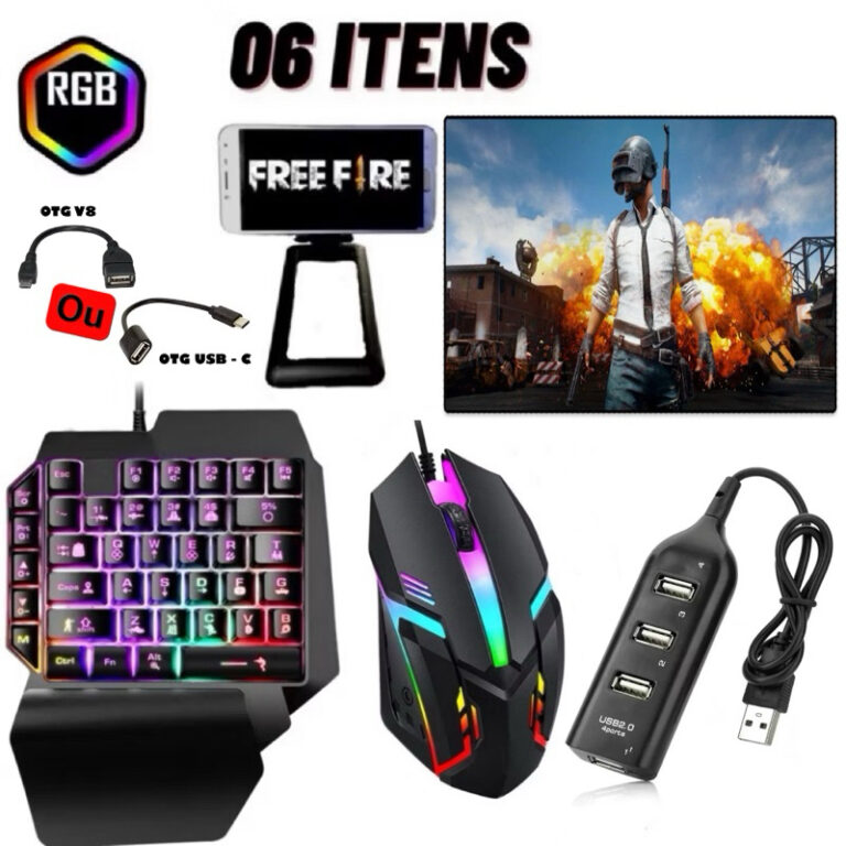 Kit Mobilador Gamer Completo Celular Android Tecla