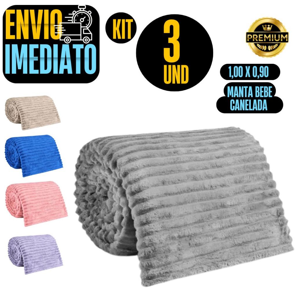 Manta Lisa Cobertor Tecido Soft  1,50 x 2M GR179 Premium