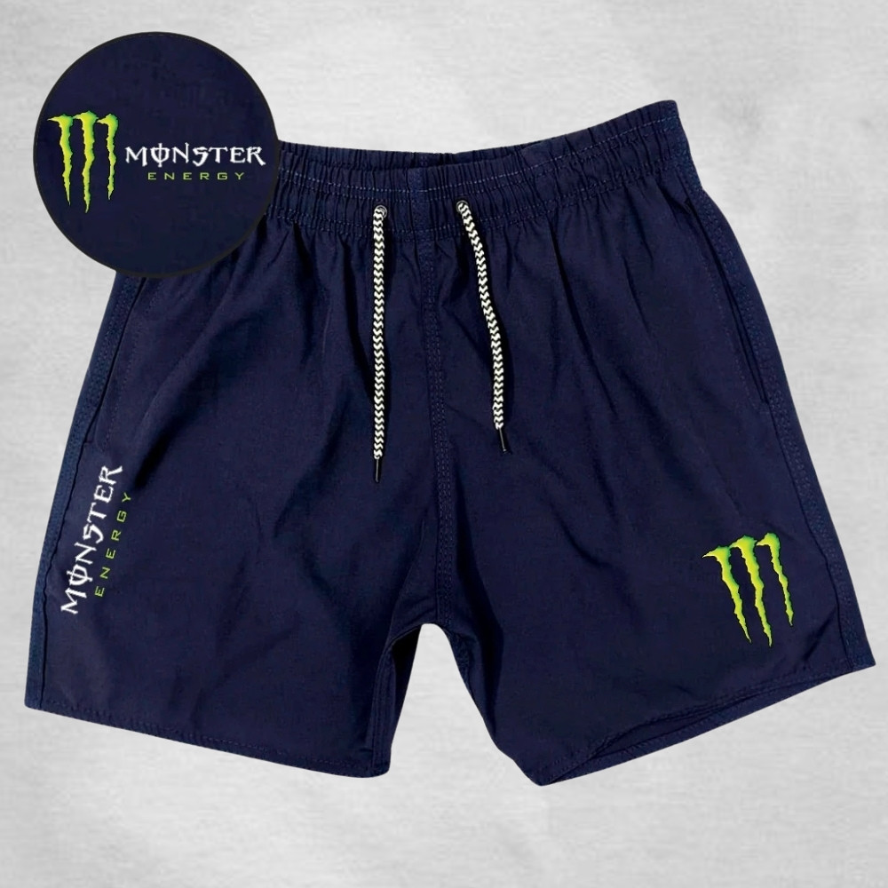 Bermuda Masculino Elastano Modelo Academia – Mo_nster 02 – Esportivo Ideal para lazer corridas e esp