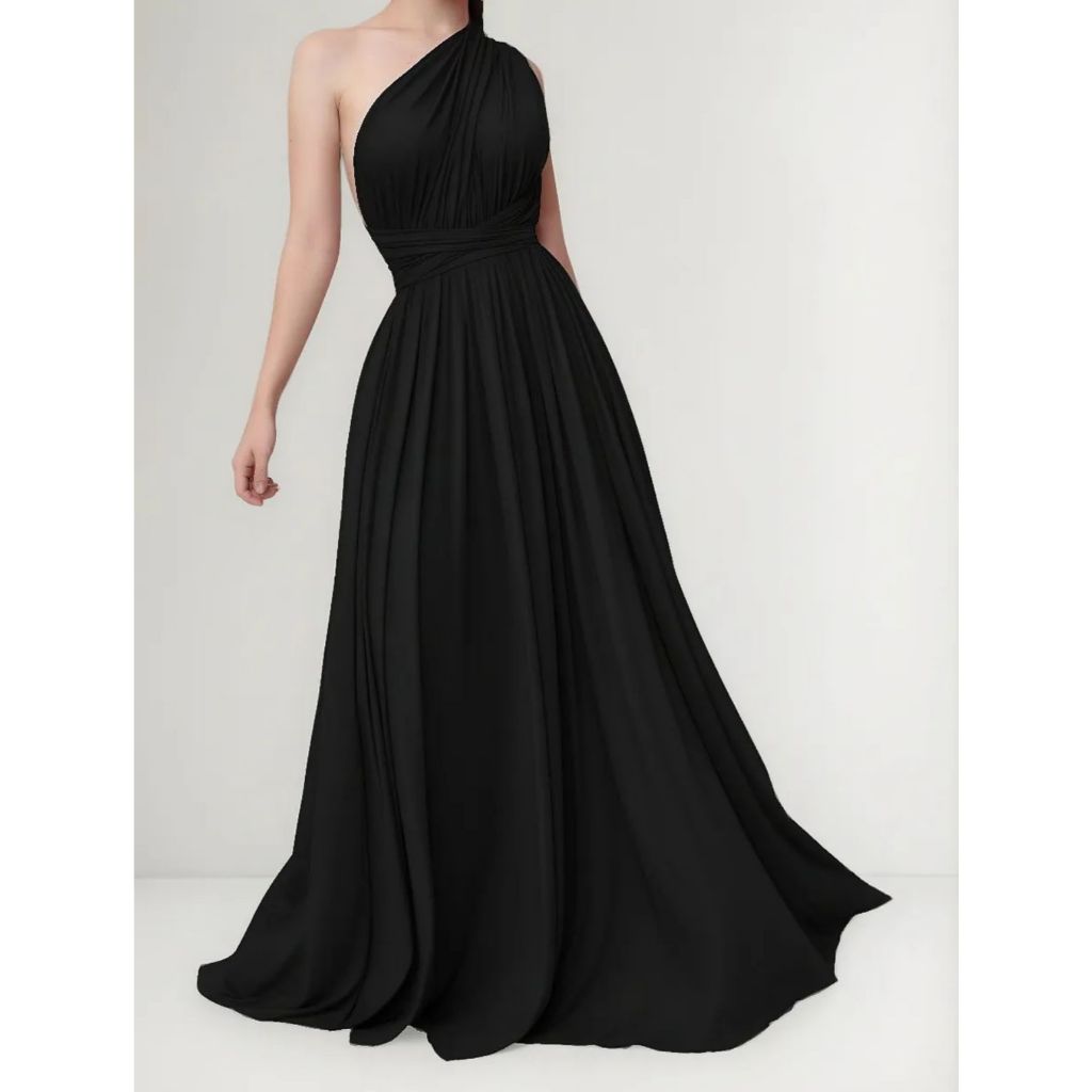 Vestido Multiformas Longo Feminino, Várias Amarrações, Elegante e Versátil