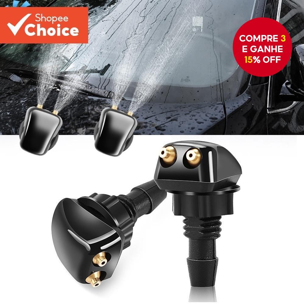 2 Pcs/Set Kit de Pulverizador de Bico de Água Durável para Carros e Limpador de Pára-Brisa Universal