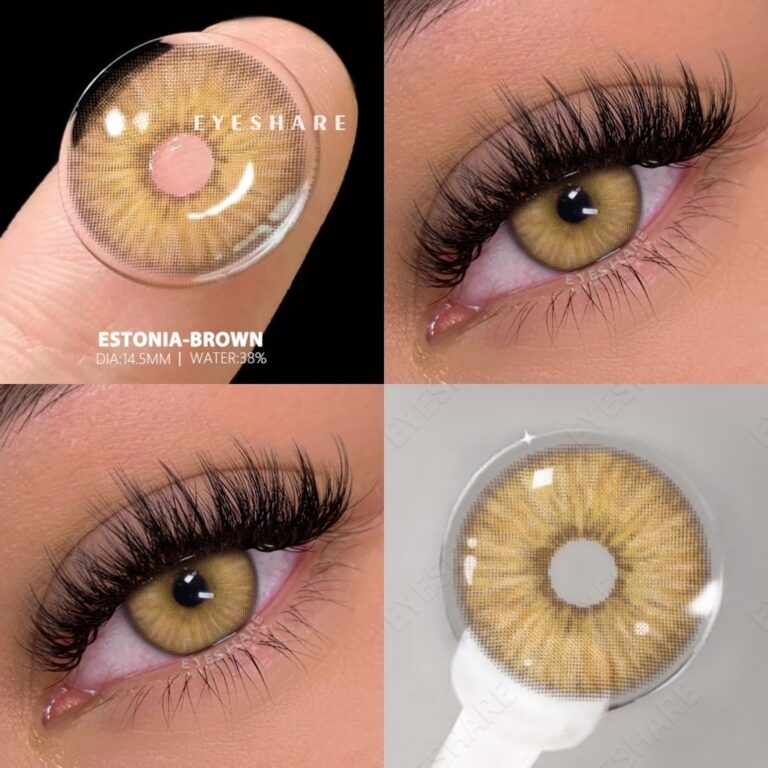 Eyeshare 2 Peças Lentes De Contato Marrom Para Ho