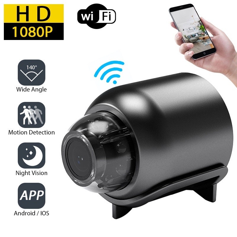 Câmera Inteligente X5 Mini 1080 1080P HD De Segurança CCTV Com Visão Noturna