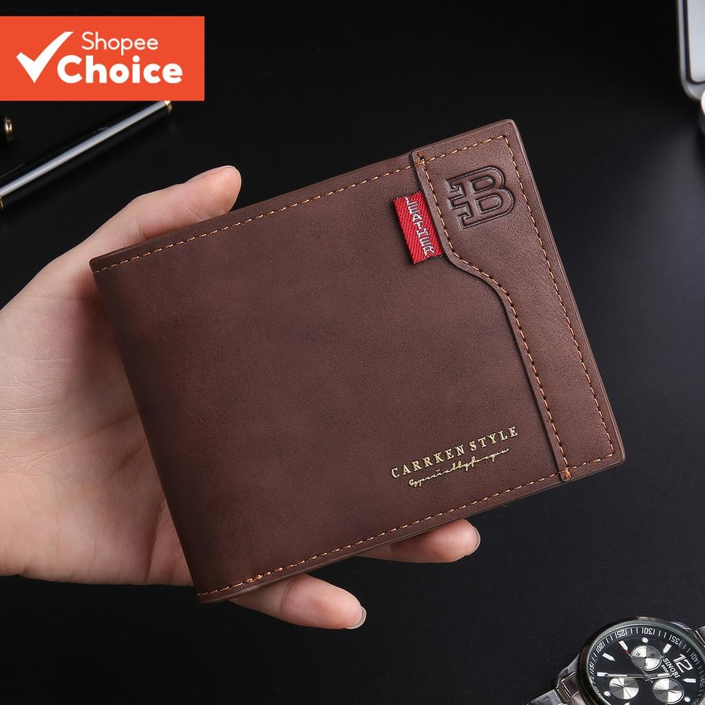 Nova Carteira Curta Moderna Masculina-Bolsa Multifuncional Vintage Colorida Para Adolescentes