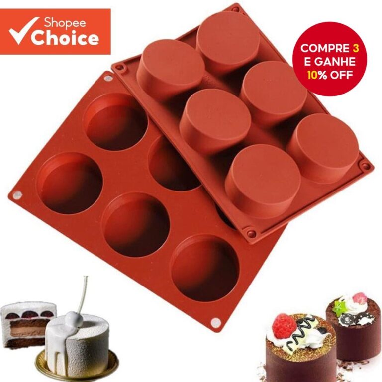 1PC/6 Pequeno Cilíndrico silicone Artesanal Sabã