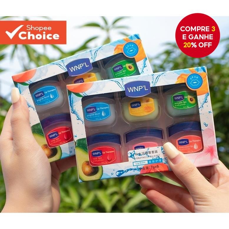 Cuidados Com Os Lábios , Conjunto De Batom Hidratante Sabor De Frutas De 6 Peças E Escuros , Longa D