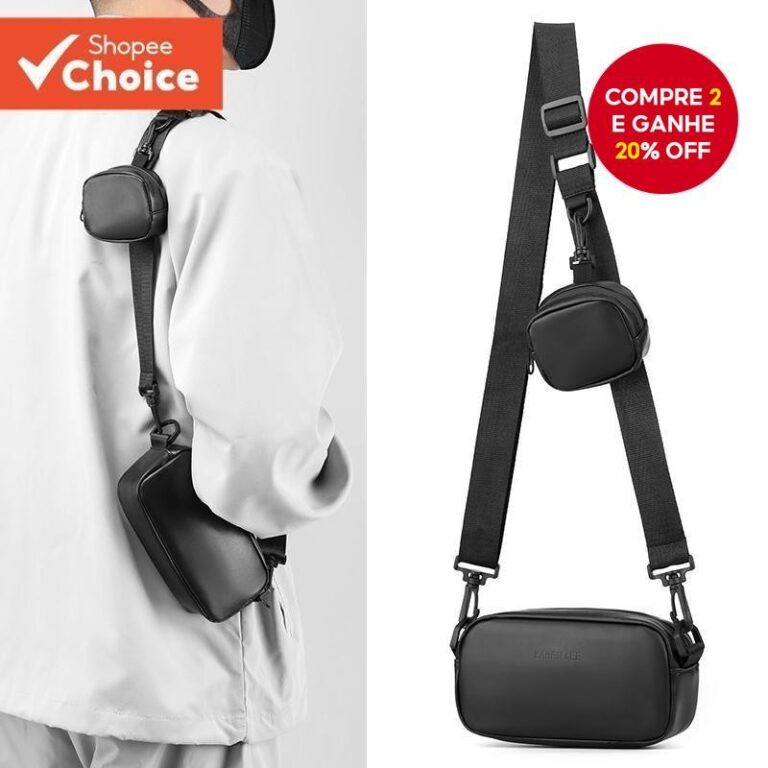 Saco De Funda Pequeno Sling Homens Conjunto Mensag