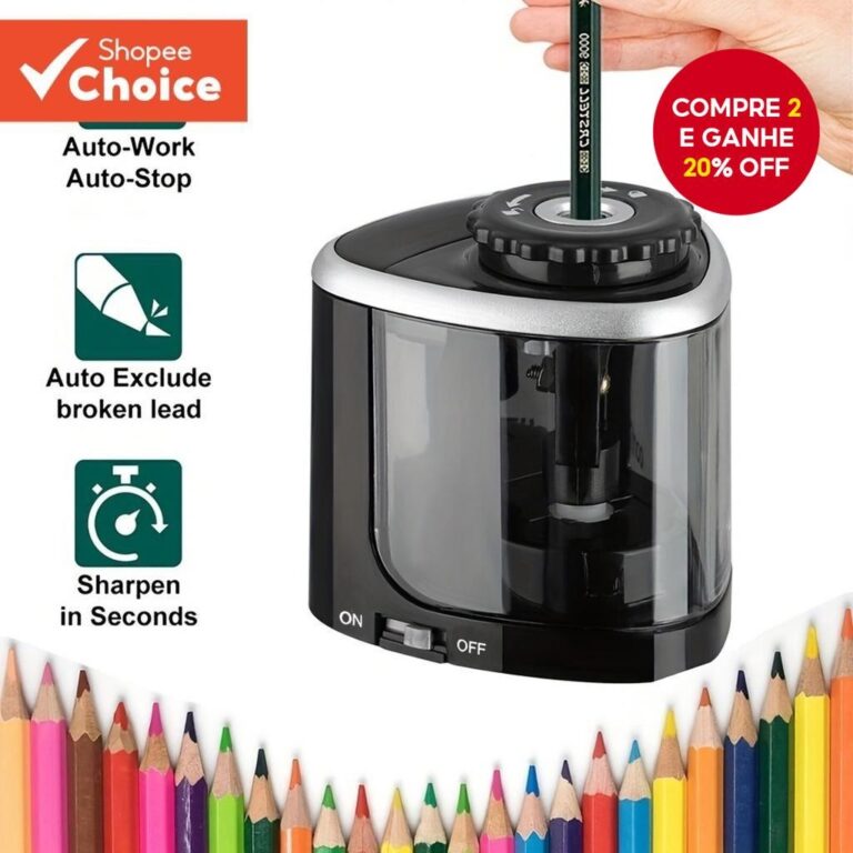 Apontador De Lápis Elétrico Automático-Design D