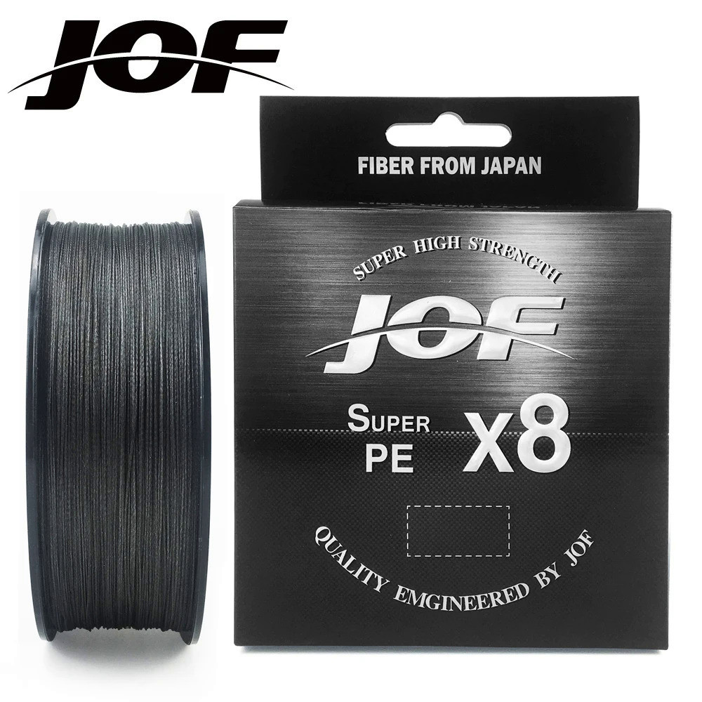 JOF 8 Trançado Pesca Linha 150M Multifilament PE 8 Strands Fishing Cord 10LB-85LB Forte Japão Tecnol