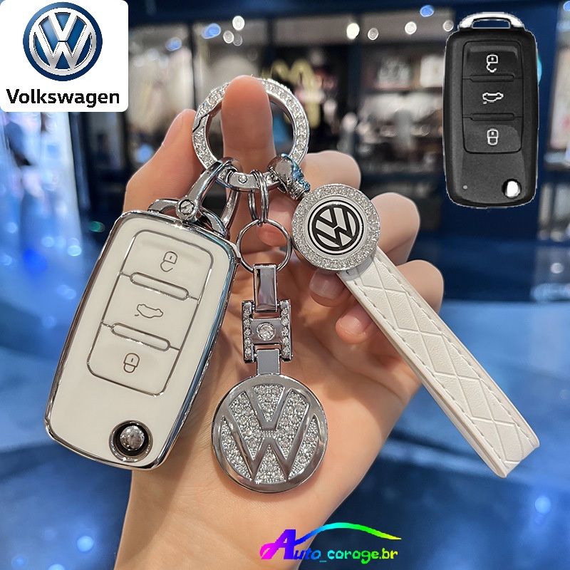 Capa Para Chave De Carro Volkswagen POLO/Amarok/Gol/Voyage/FOX/Jetta/Fusca/Spacefox/Tiguan/SAVEIRO/C
