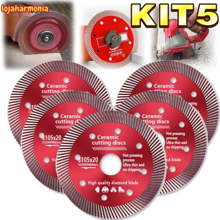 Kit2/3/5 Disco de Corte Diamantado Porcelanato 105