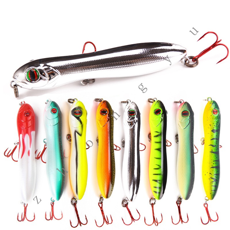 isca artificial 10cm/15.6g Isca De Pesca Wobbler Flutuante Popper Mar Crankbait Isca De Plástico Ríg